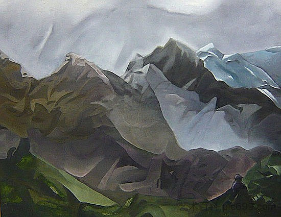 山地景观 Paysage de montagne，保罗阿克曼