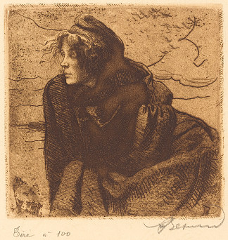忧郁（忧郁） Melancholy (mélancolie) (1888)，保罗-阿尔伯特·贝斯纳德