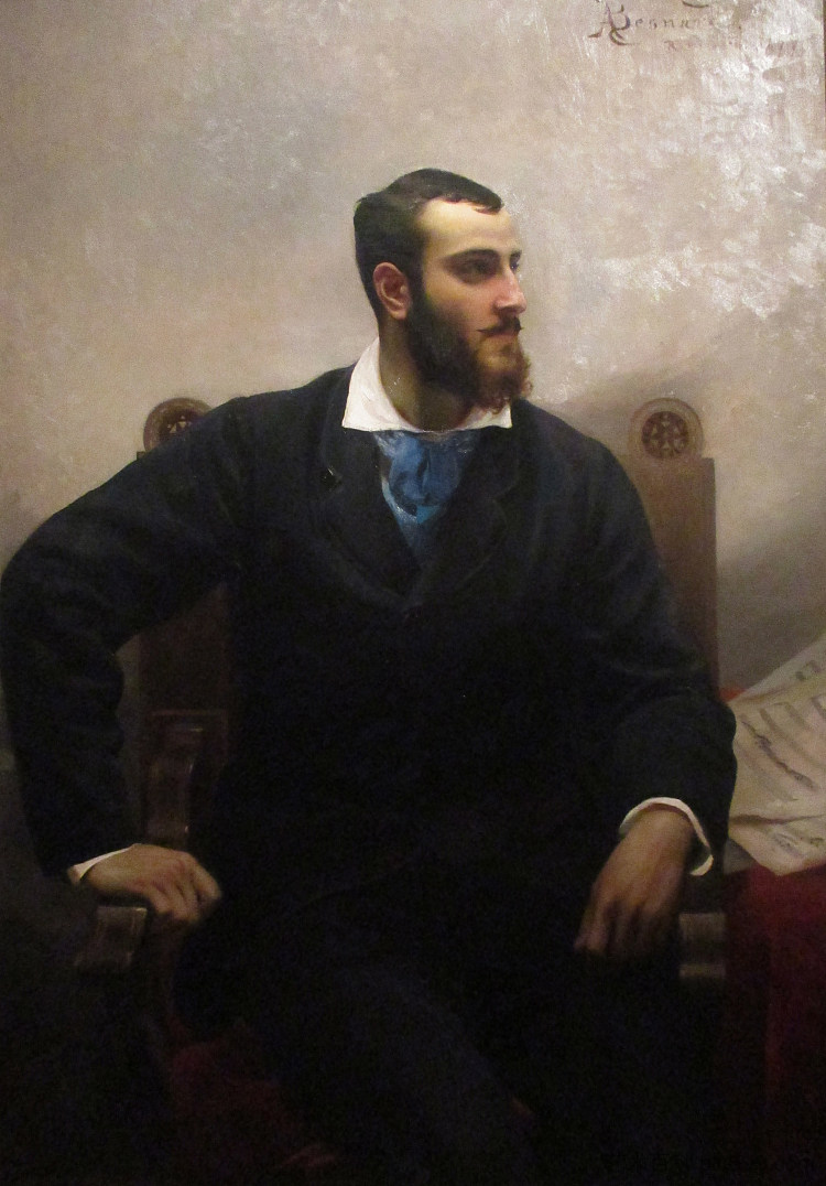 安德烈·沃尔瑟的肖像 Portrait D'andré Wormser (1877)，保罗-阿尔伯特·贝斯纳德