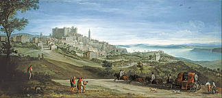 布拉恰诺的景色 View of Bracciano (1620)，保罗·布利尔