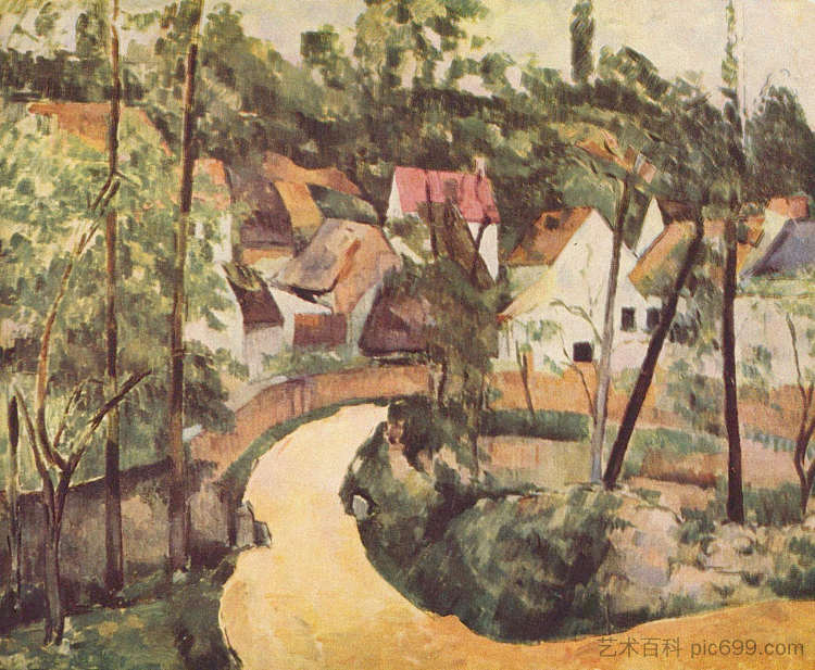 路上的转折 A Turn in the Road (1882),保罗·塞尚