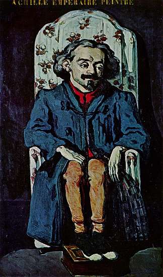阿基里斯Emperaire Achille Emperaire (c.1868)，保罗·塞尚