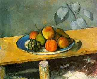苹果、梨和葡萄 Apples, Pears and Grapes (c.1880)，保罗·塞尚
