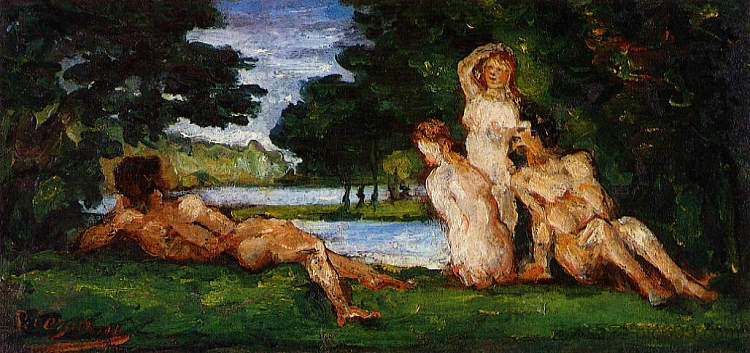 游泳者 Bathers (1870),保罗·塞尚