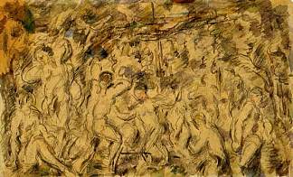 泳 客 Bathers (1890)，保罗·塞尚