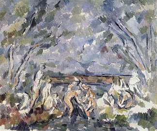 泳 客 Bathers (c.1904)，保罗·塞尚