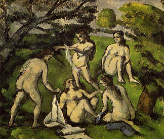 五个沐浴者 Five Bathers (1878)，保罗·塞尚