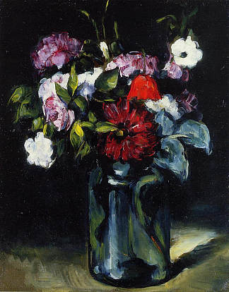 花瓶里的花 Flowers in a Vase (1873)，保罗·塞尚