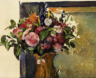 花瓶里的花 Flowers in a Vase (c.1882)，保罗·塞尚