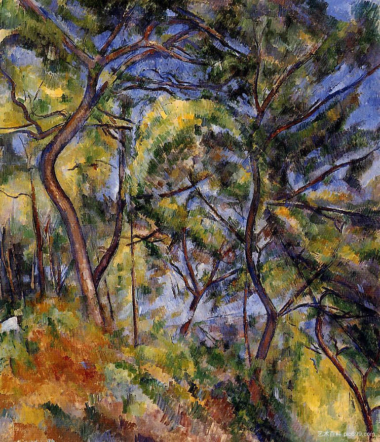 森林 Forest (1894)，保罗·塞尚