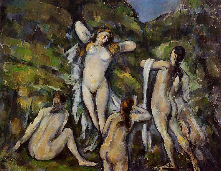 四个泳客 Four Bathers (c.1890),保罗·塞尚