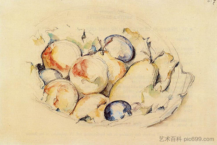 水果 Fruits (c.1885)，保罗·塞尚