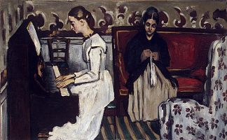 钢琴旁的女孩(唐豪瑟序曲) Girl at the Piano (Overture to Tannhauser) (1869)，保罗·塞尚