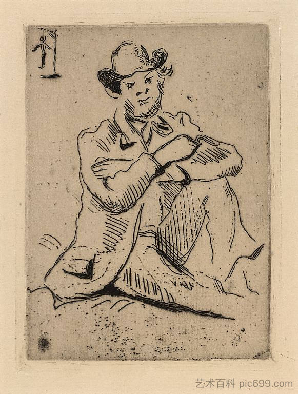 纪尧明与倒吊人 Guillaumin with the Hanged Man (1873),保罗·塞尚