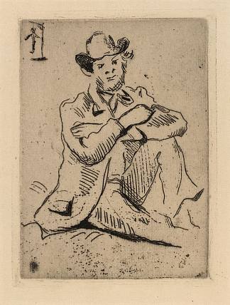 纪尧明与倒吊人 Guillaumin with the Hanged Man (1873)，保罗·塞尚