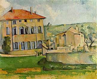 贾斯德布凡的房子和农场 House and Farm at Jas de Bouffan (1887)，保罗·塞尚