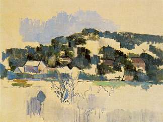 山上的房子 Houses on the Hill (c.1903)，保罗·塞尚