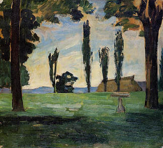 景观 Landscape (1866)，保罗·塞尚