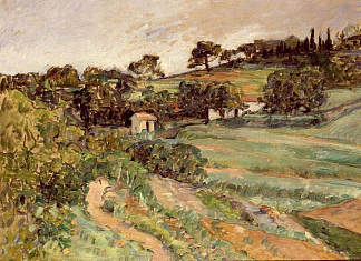 普罗旺斯的景观 Landscape in Provence (1875)，保罗·塞尚