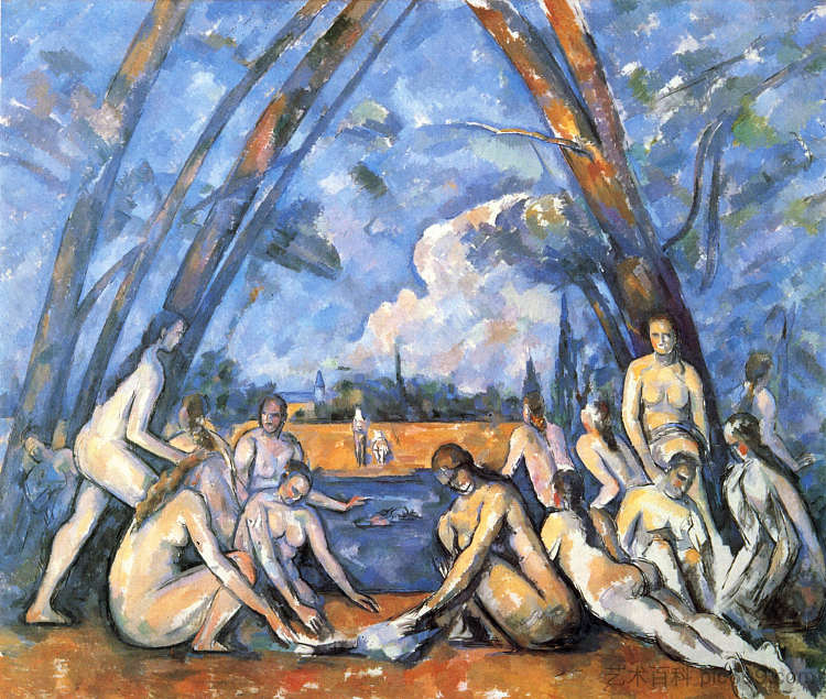 大型泳客 Large Bathers (1900 - 1906),保罗·塞尚
