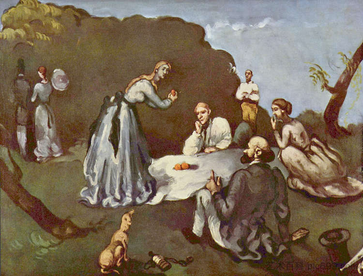 草地上的午餐 Luncheon on the Grass (1869)，保罗·塞尚