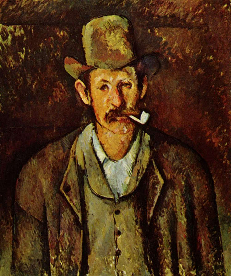 拿着烟斗的男人 Man with a Pipe (1892),保罗·塞尚