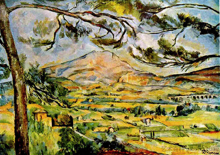 圣维克多山 Mont Sainte-Victoire (1887),保罗·塞尚