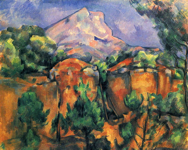 圣维克多山 Mont Sainte-Victoire (1897),保罗·塞尚