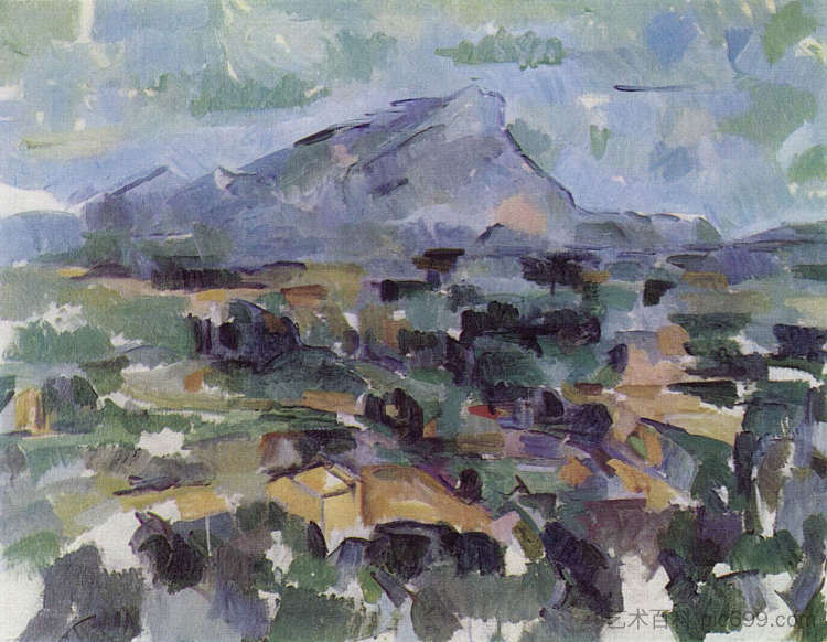 圣维克多山 Mont Sainte-Victoire (c.1904 - c.1906)，保罗·塞尚
