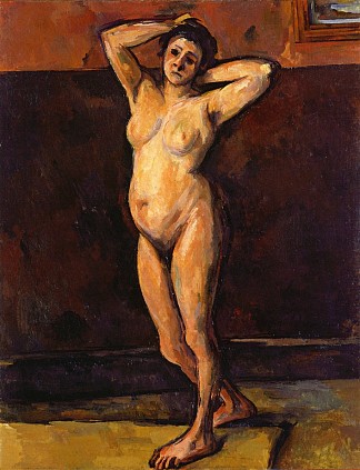 裸体女人站立 Nude Woman Standing (1899)，保罗·塞尚