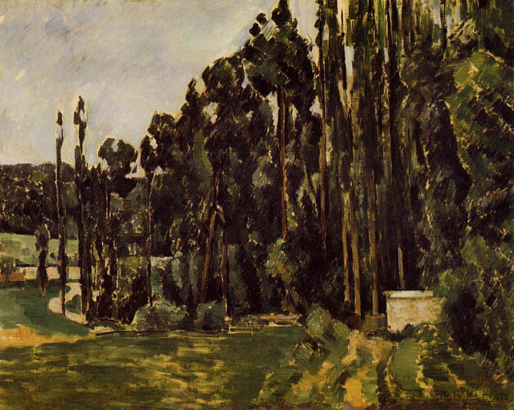杨树 Poplars (1880),保罗·塞尚