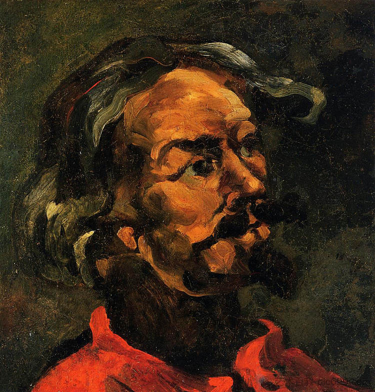 阿喀琉斯皇帝的肖像 Portrait of Achille Emperaire (1868)，保罗·塞尚