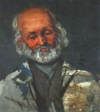 一位老人的肖像 Portrait of an old man (c.1868)，保罗·塞尚
