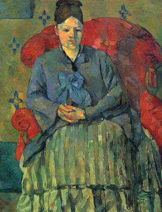 塞尚夫人的肖像 Portrait of Madame Cezanne (1878)，保罗·塞尚