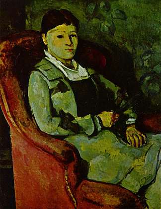 塞尚夫人的肖像 Portrait of Madame Cezanne (1881)，保罗·塞尚