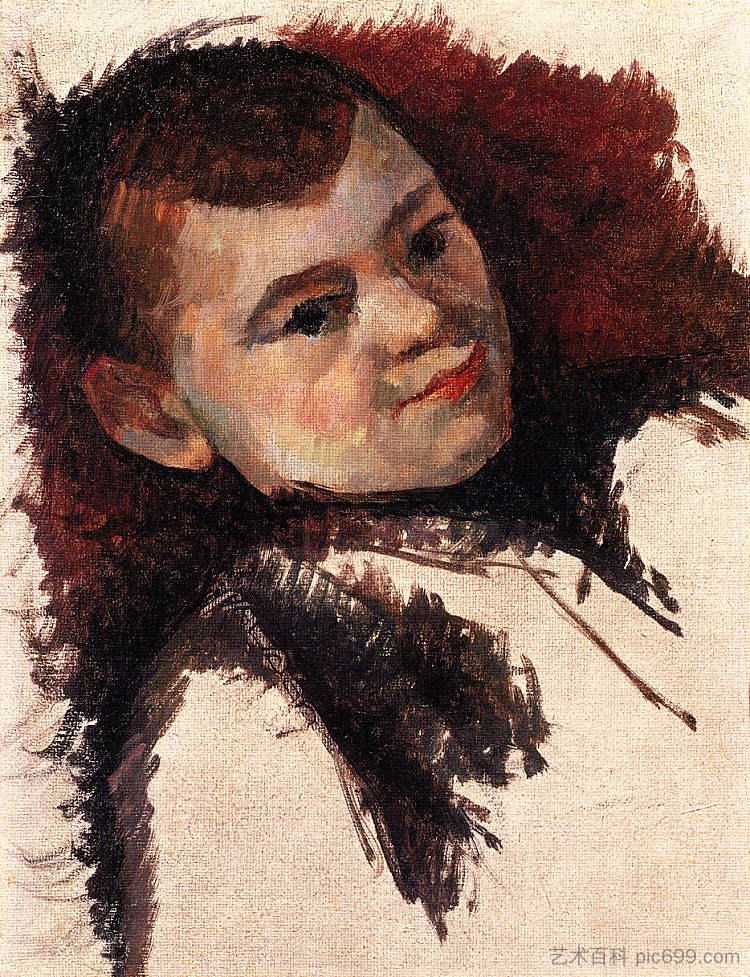 艺术家儿子的肖像 Portrait of the Artist's Son (1885)，保罗·塞尚