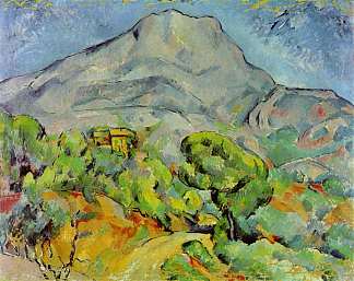 圣维克多山附近的路 Road near Mont Sainte-Victoire (c.1902)，保罗·塞尚