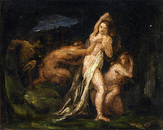 森林之神和仙女 Satyres and Nymphs (1867)，保罗·塞尚