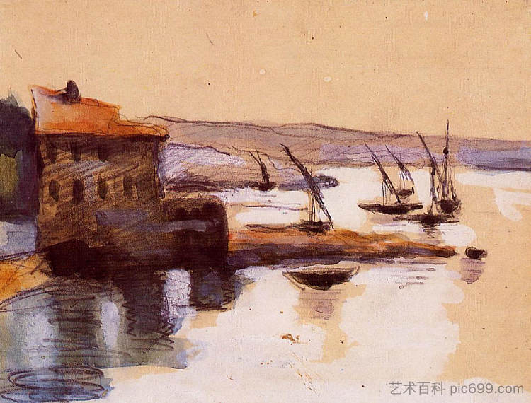 Seascape Seascape (1864)，保罗·塞尚