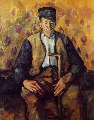 坐着的农民 Seated Peasant (c.1904)，保罗·塞尚