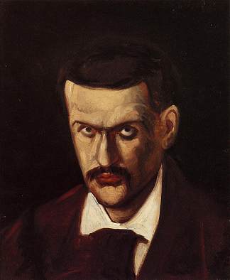 自画像 Self-Portrait (1864)，保罗·塞尚