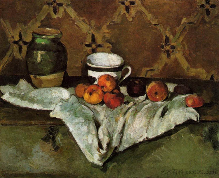 静物画 Still Life (1877)，保罗·塞尚