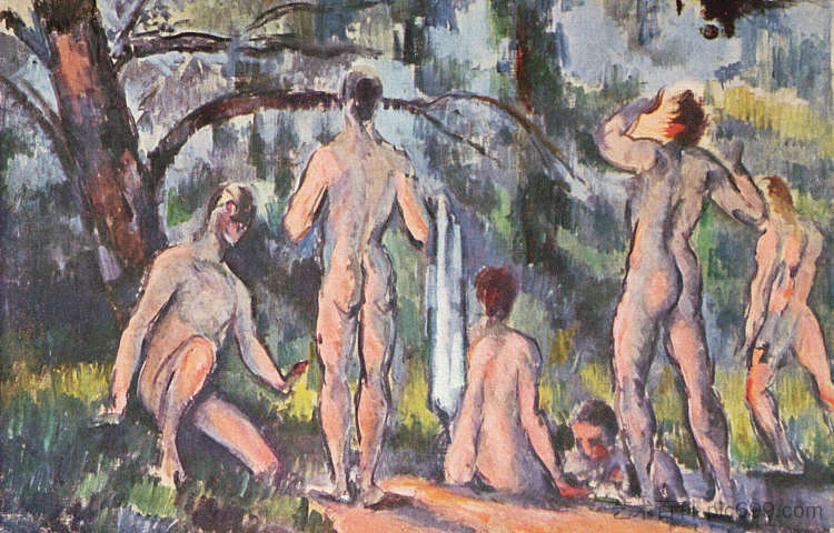 游泳者研究 Study of Bathers (c.1898),保罗·塞尚