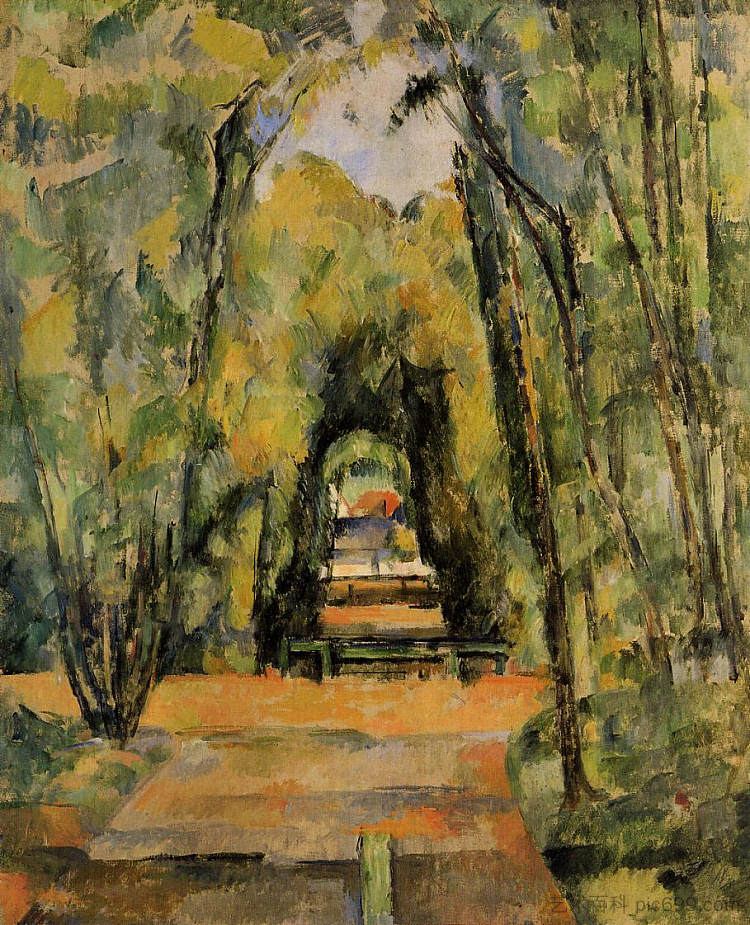 尚蒂伊小巷 The Alley at Chantilly (1888),保罗·塞尚