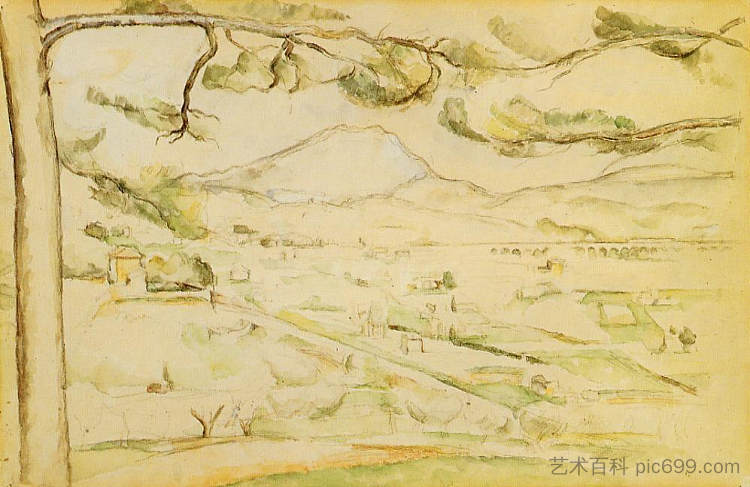 弧形谷 The Arc Valley (1888)，保罗·塞尚