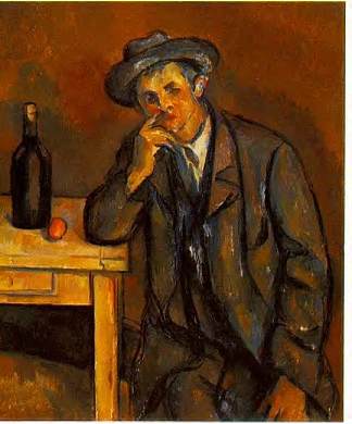 饮酒者 The Drinker (1891)，保罗·塞尚
