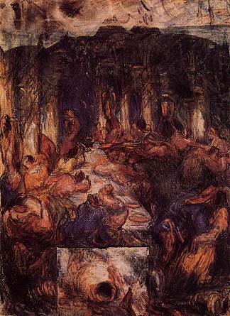 过节 The Feast (1867)，保罗·塞尚