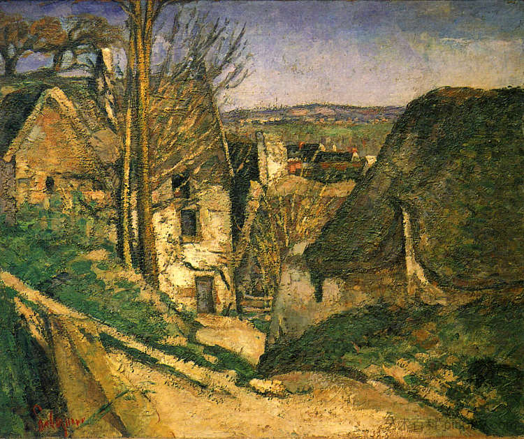 The Hanged Man House in Auvers （The House of the Suicide） The Hanged Man's House in Auvers (The House of the Suicide) (1873)，保罗·塞尚