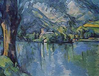 阿讷西湖 The Lac d’Annecy (1896)，保罗·塞尚