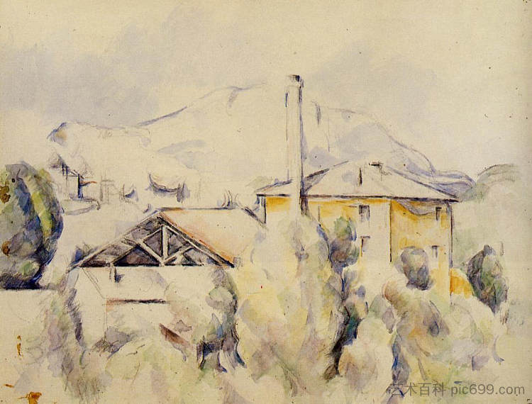 石灰窑 The Lime Kiln (c.1894),保罗·塞尚